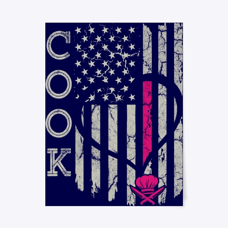 US Flag Cook Blanket