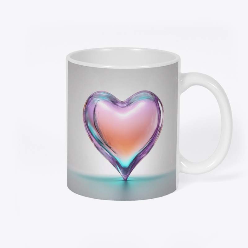 glass heart mug 46-28