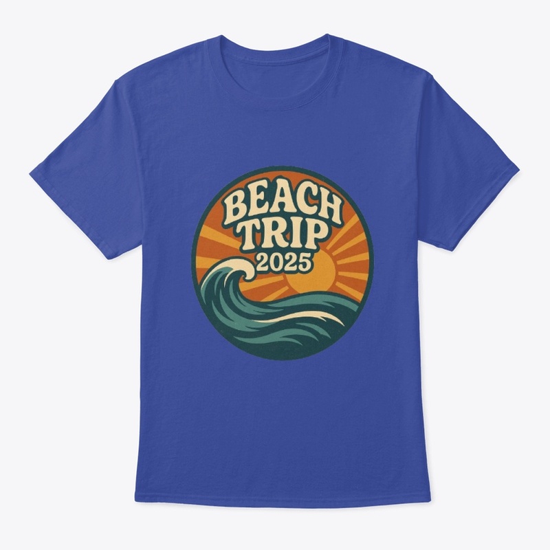 Beach Trip 2025 Retro Summer Tee