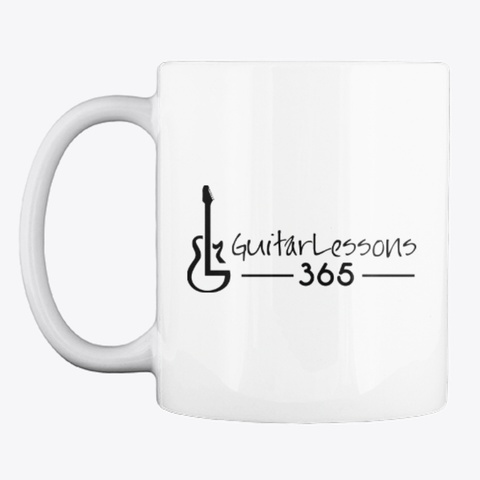 Guitar Lessons365 Mug White T-Shirt Front