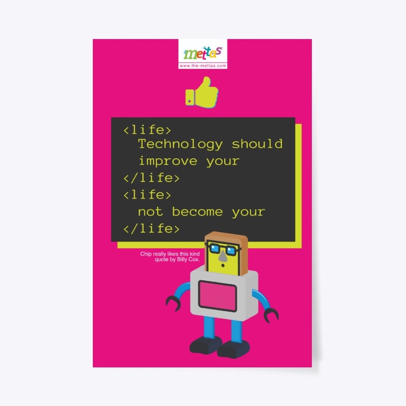 Chip – Mettas Quote Poster
