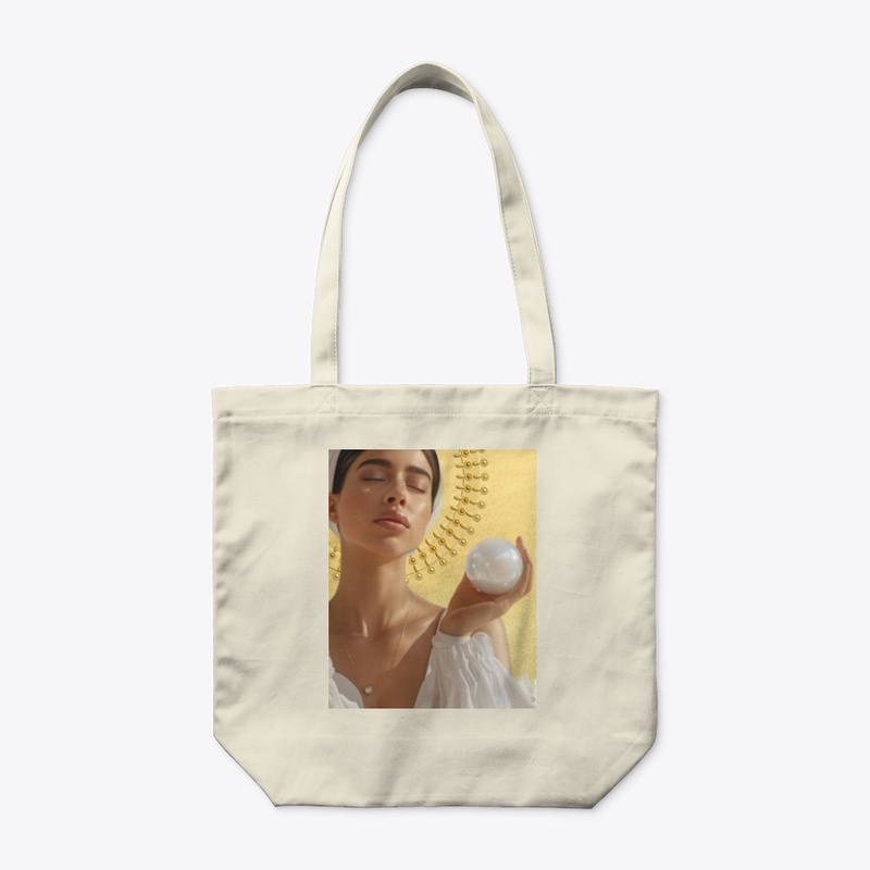 Selenite Earth Angel Blessing Tote