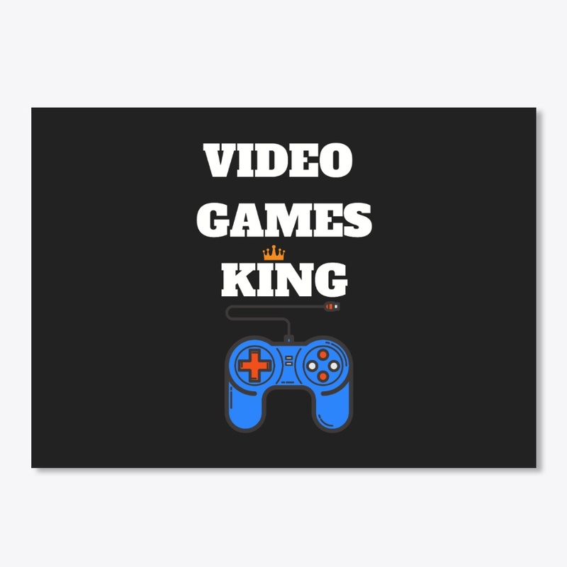 video games king tshirt