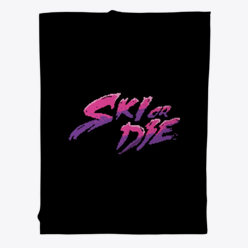 Candy Boy Ski or Die Pixel art Logo