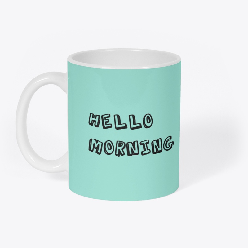 Hello Morning Sticker Drawing