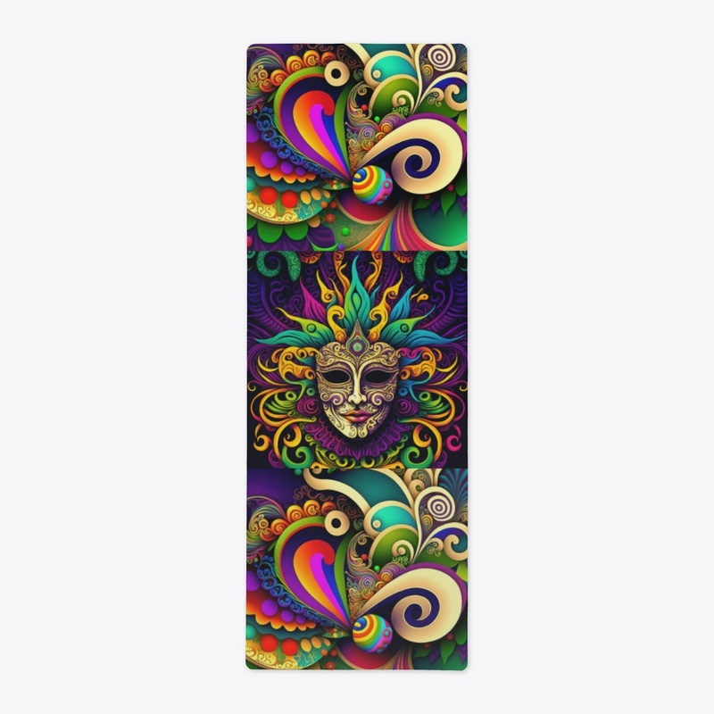 Colorful Mardi Gras Themed Design 