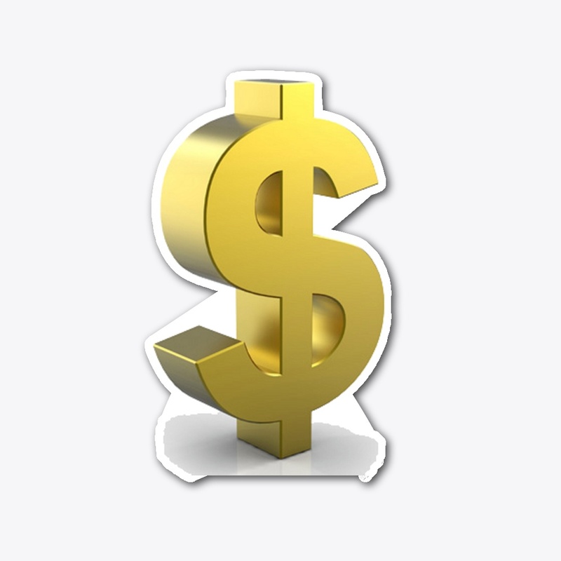 DOLLAR design Die Cut Sticker