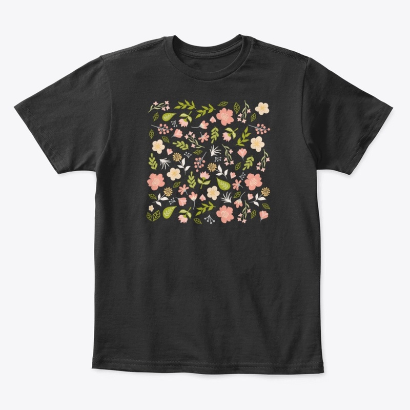 Spring grass and flowers