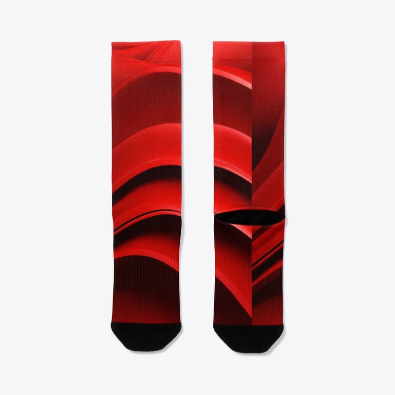 red wave background