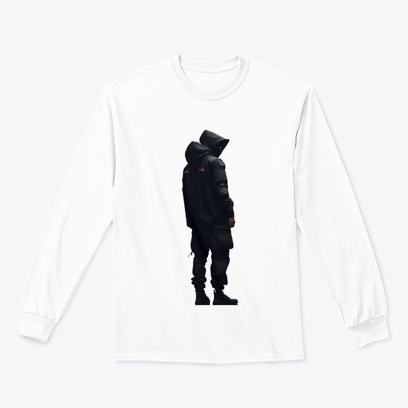 man in black hoodie standing in the dark