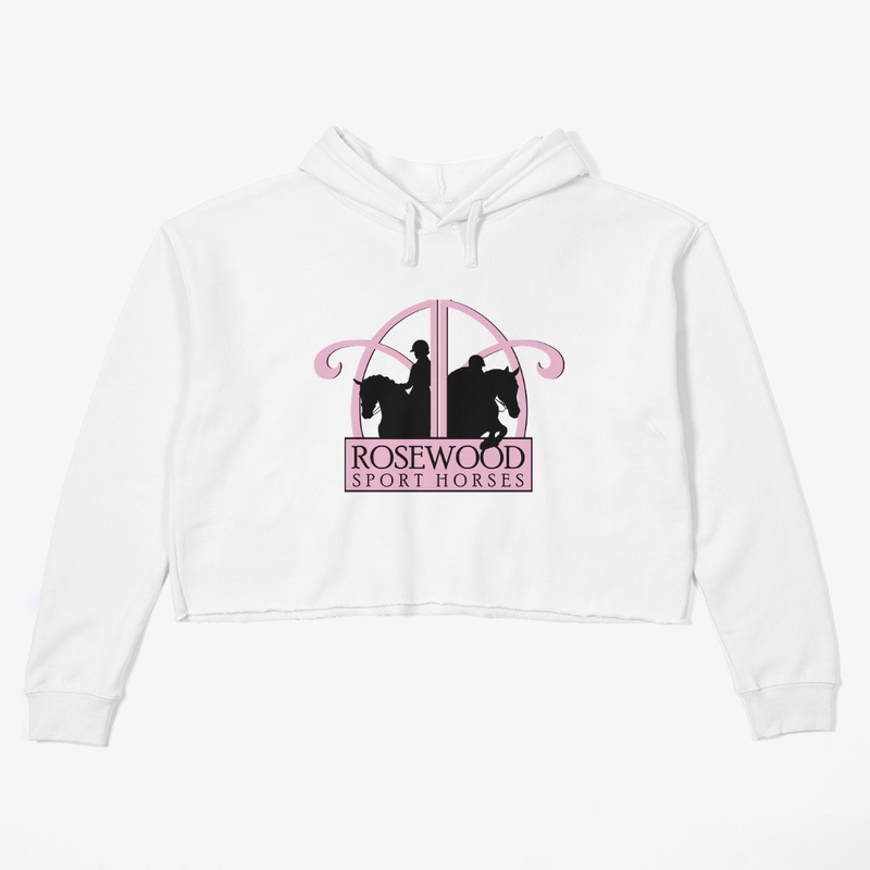A&A Rosewood Sport Horses Crop Hoodie