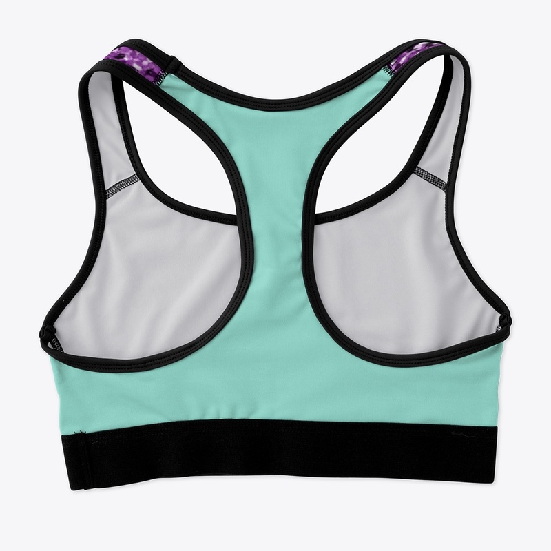 Lavendar and Mint Green Sports Bra