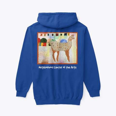 Patrick's Llama For All Seasons Deep Royal T-Shirt Back