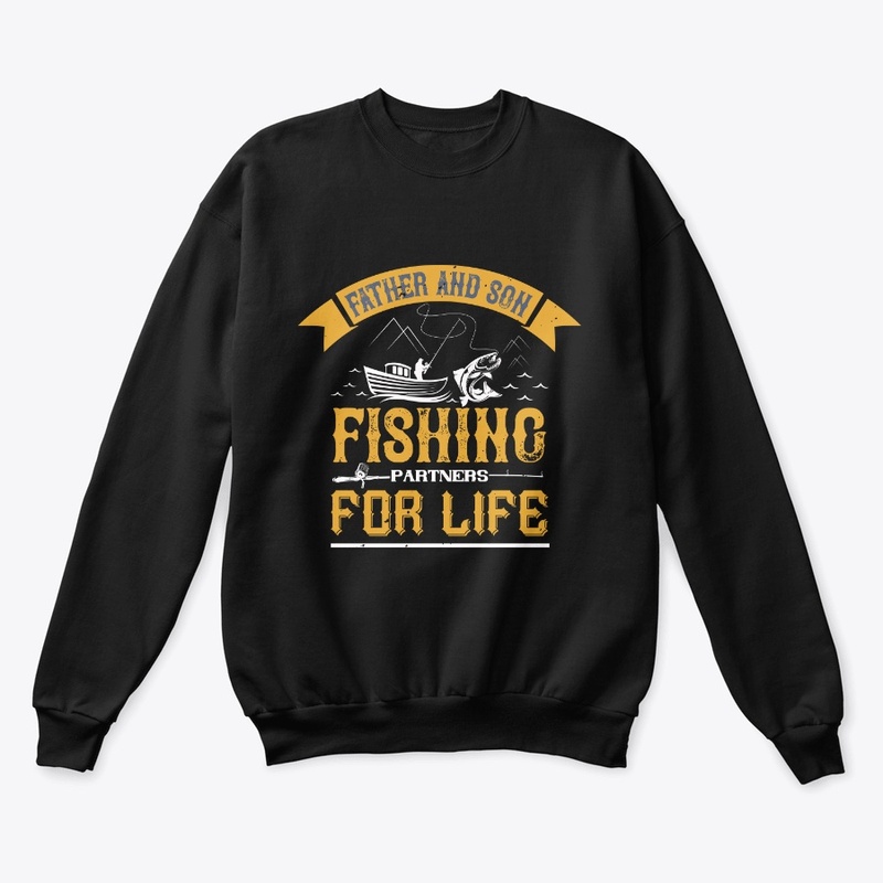 Father And Son Fishing Partners For Life