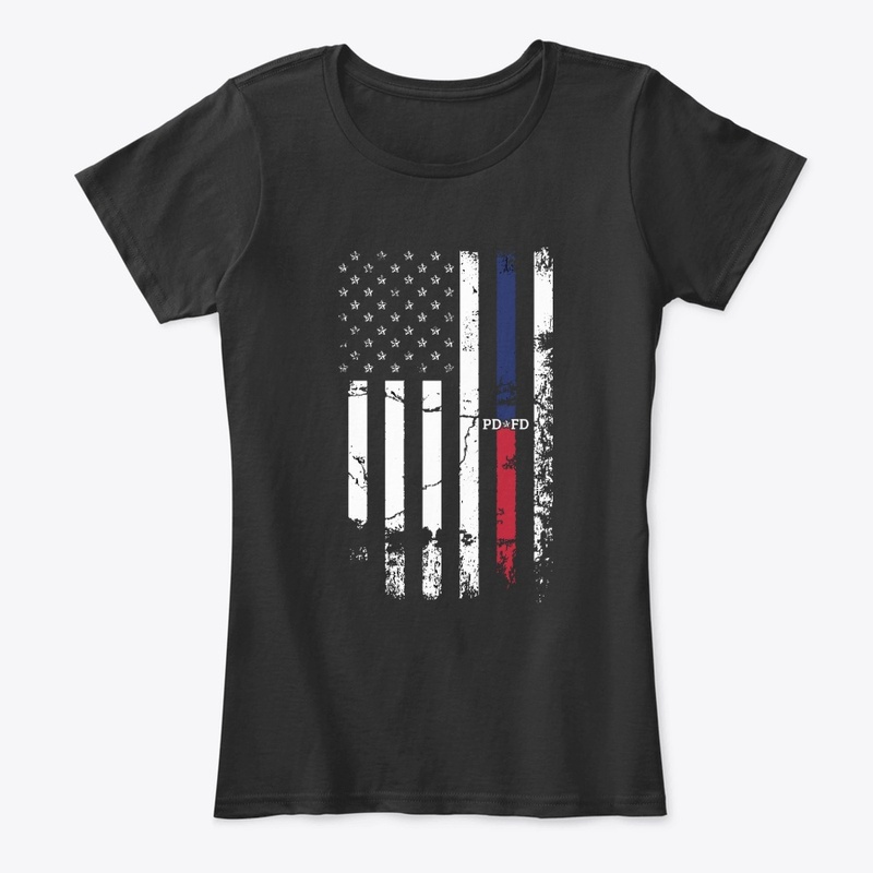 Blue and Red Flag