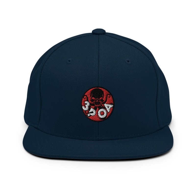3POA Red Skully Cap