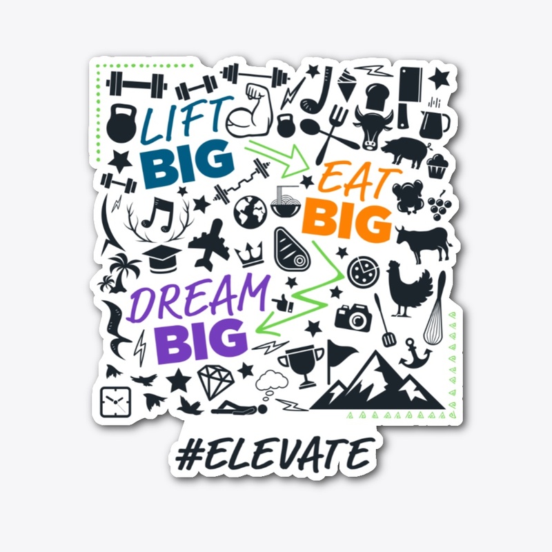 Lift Big. Eat Big. Dream Big. (Black)