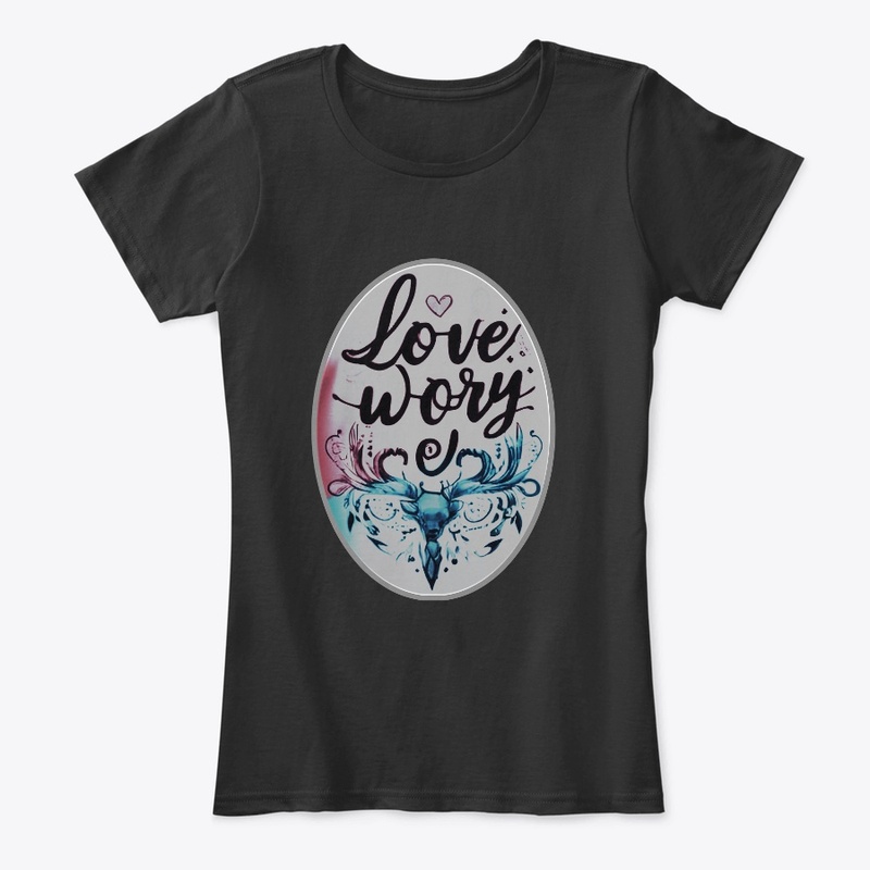 T-shirt Design Love worry 