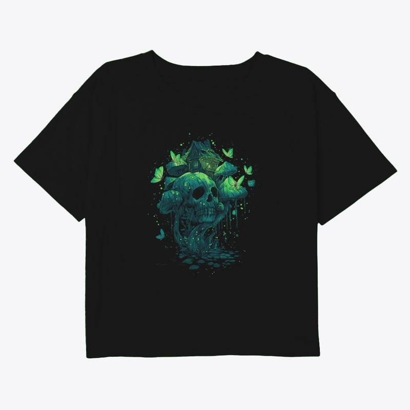 Glowing Skull Fairy Cottage