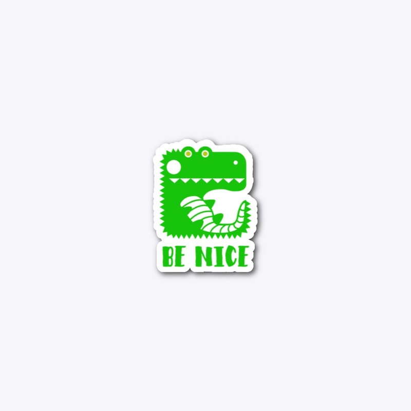 Be Nice Funny Alligator