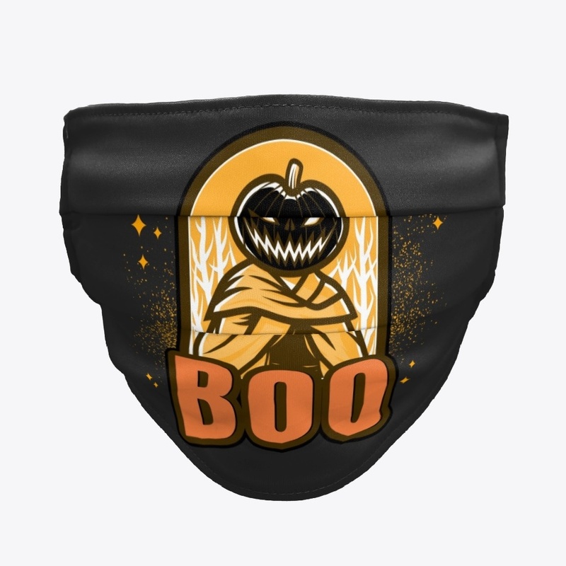 Halloween Face Mask (Pumpkin Man #3a)