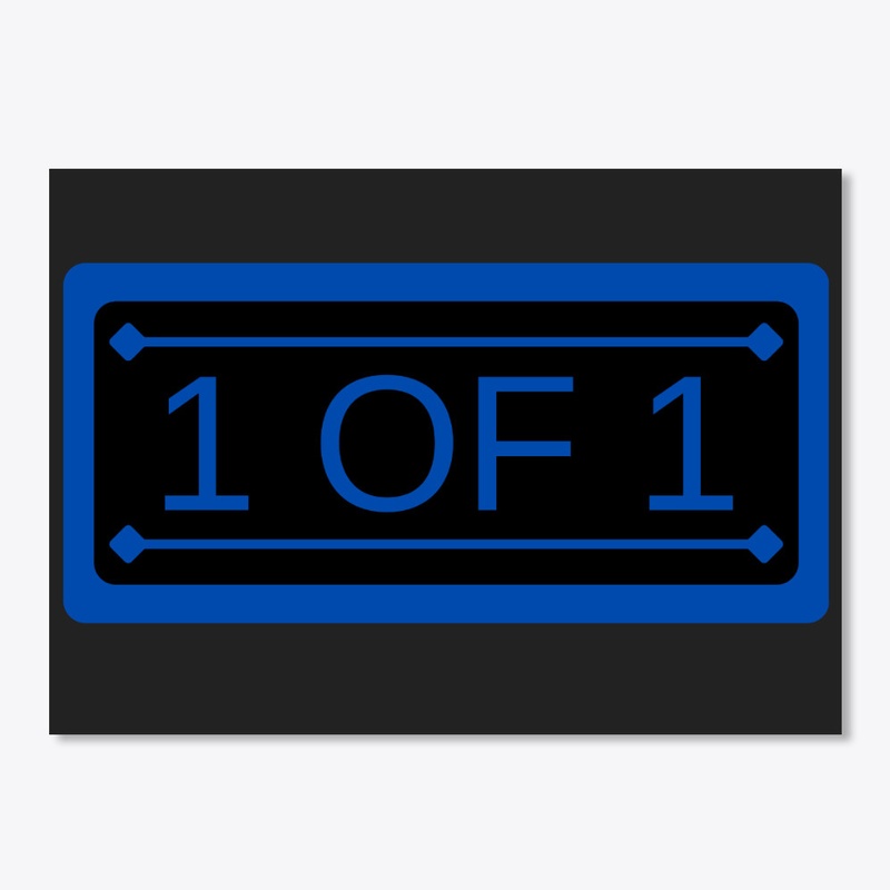 1 OF 1 Blue Letter 1st Edition