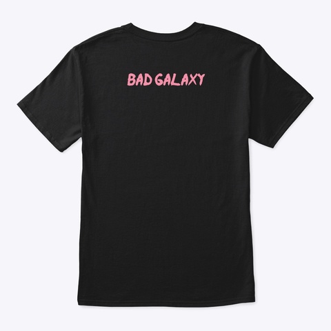 Space Friends (Blackout Edition) Black T-Shirt Back