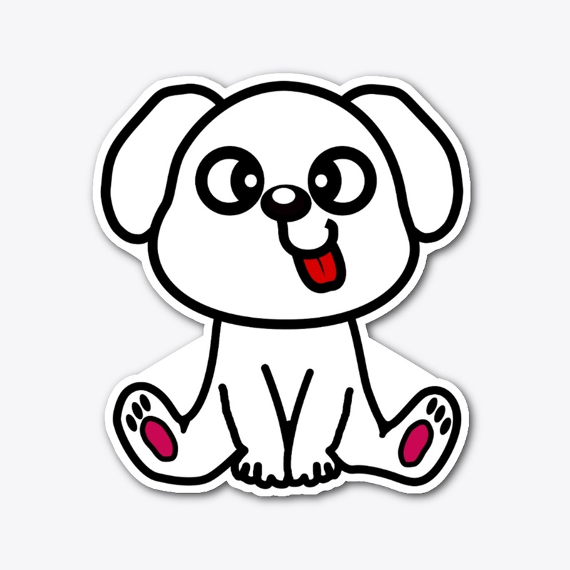 T-shirt with a cute cartoon dog design