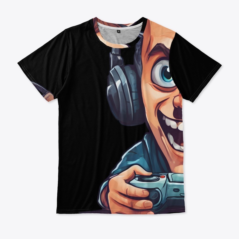 Cartoon Video Gaming T-shirt Design