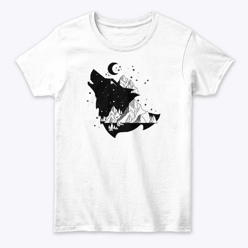 Howling Mountain Grey Wolf Shirt