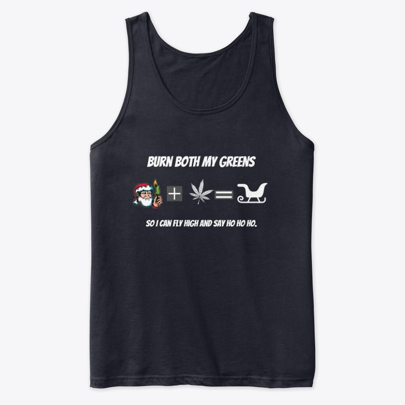 Christmas tank top Santa fly high