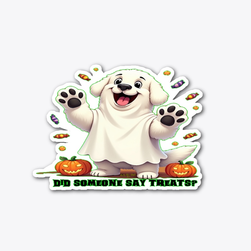 Great Pyrenees Halloween Treat