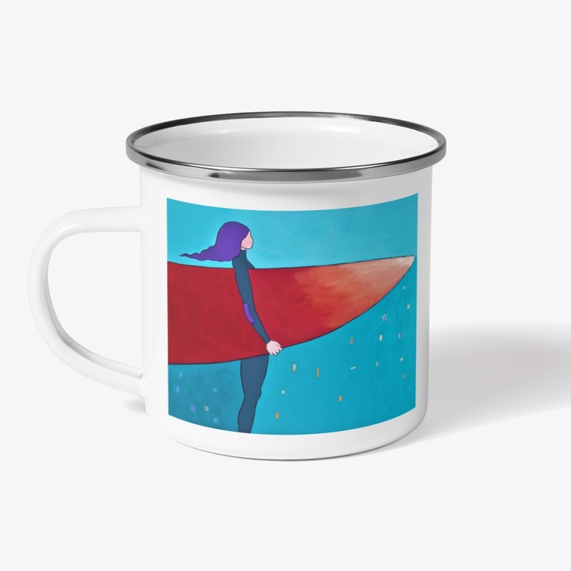 Surfer girl mug