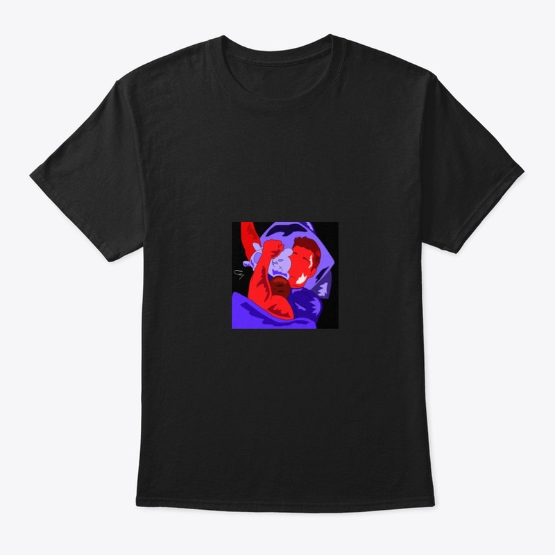 red and blue collection piece