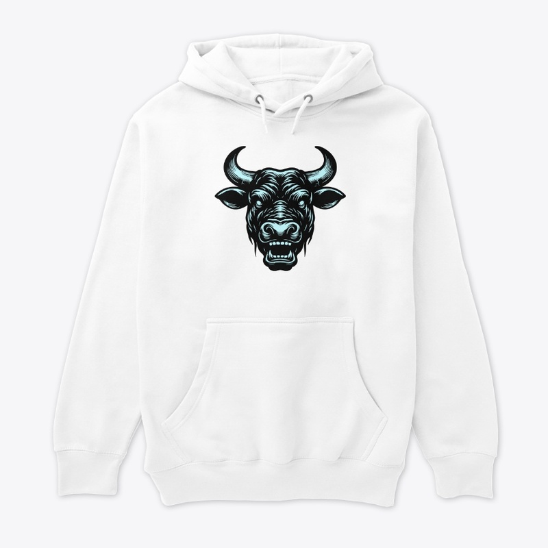 Wild Angry Cow Graphic