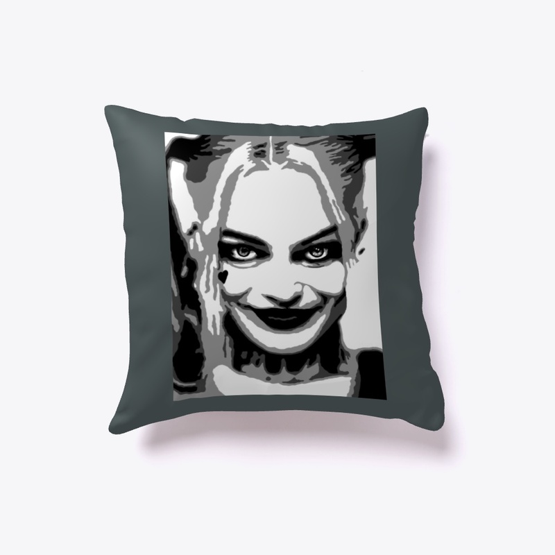 Margot Robbie Black and White Portrait