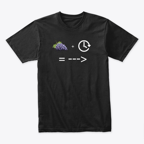 =Wine Black T-Shirt Front