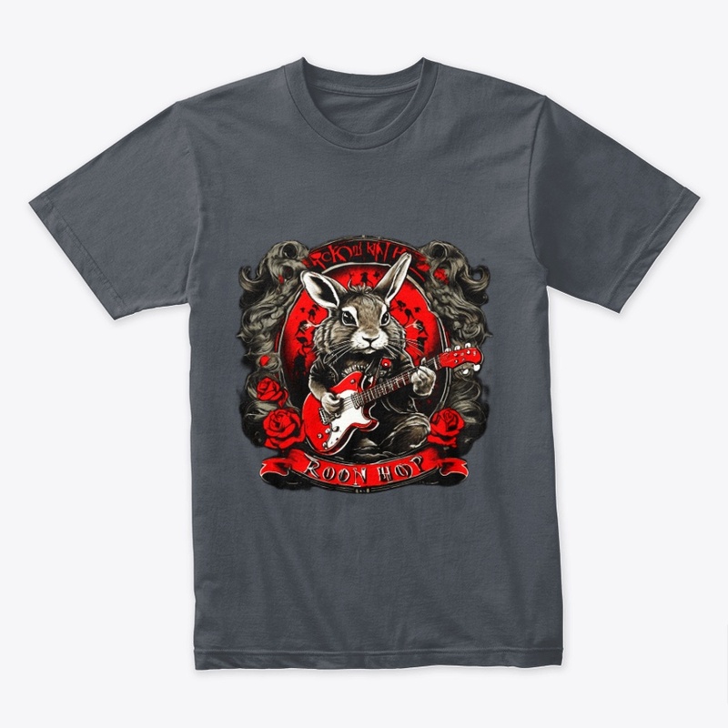 Rock N Roll Hop TShirt Design Tiger face