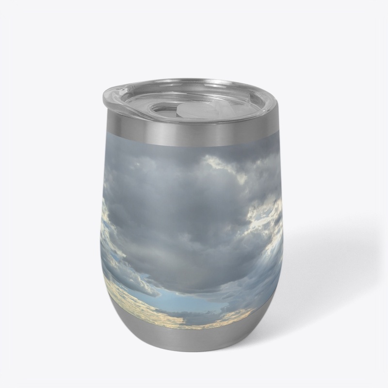 the clouds from below