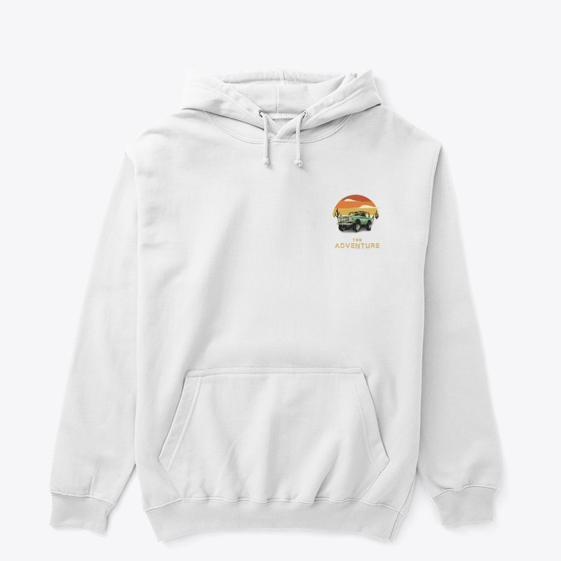 "The Adventure Car Graphic White T-Shirt