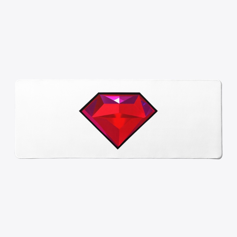 Red Diamond Deskmat
