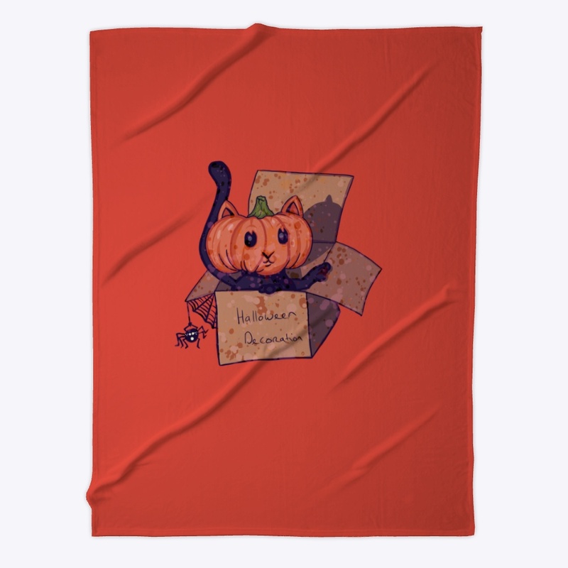 Halloween Pumpkinhead Cat