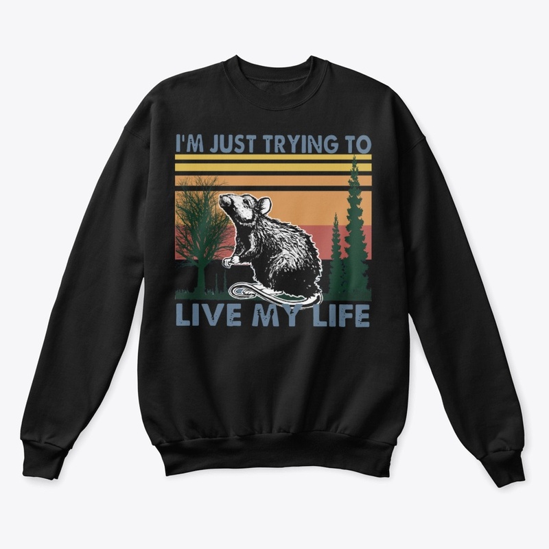 Mouse Trying Live My Life Vintage Shirt