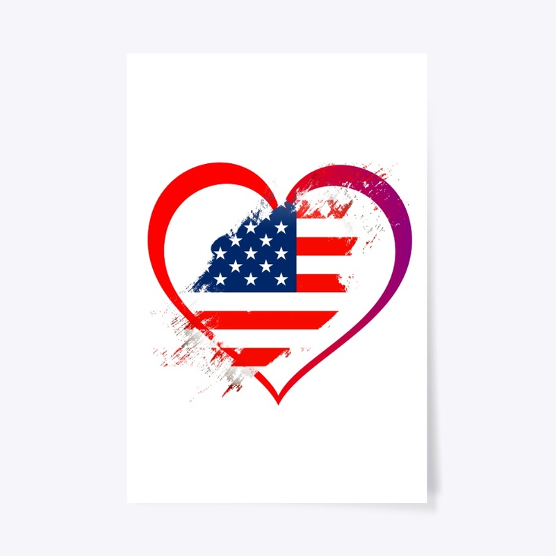 American Heart Flag Tee