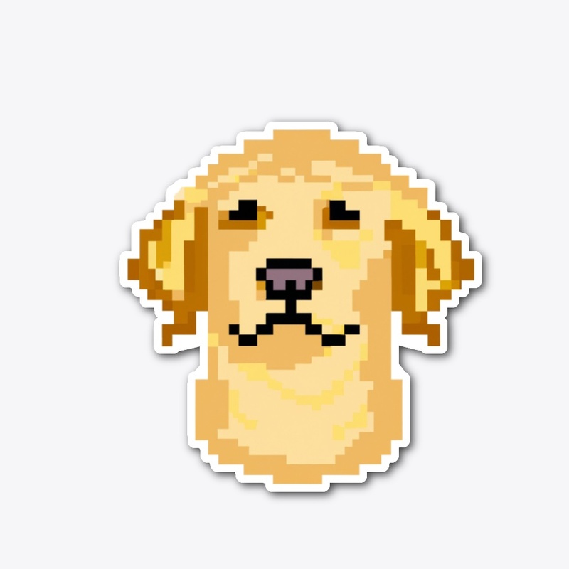 Golden Retriever Pixel Art