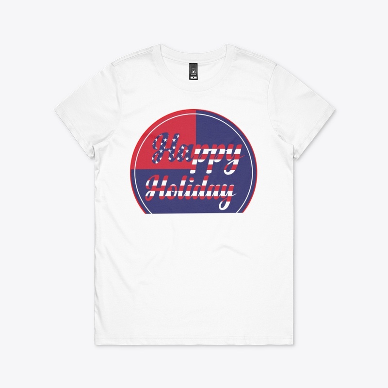 Happy Holiday USA T-shirt Design