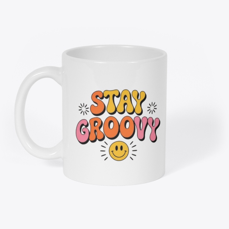 Stay Groovy Retro Tee | Minimalist 70s 