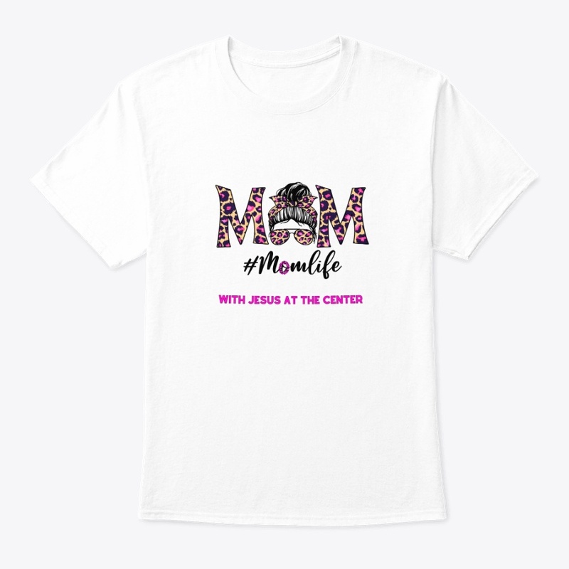 Leopard Print Mom Life: Jesus Tee