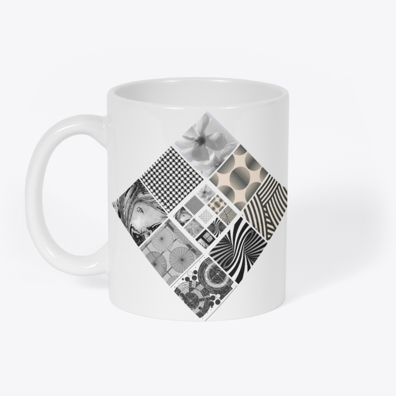 Digital "Patchwork" Design #2 B&W design