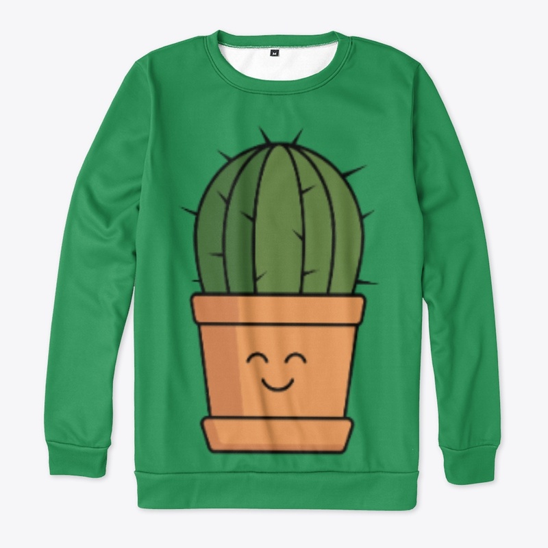 I'm sharp, but cute - smiling cactus